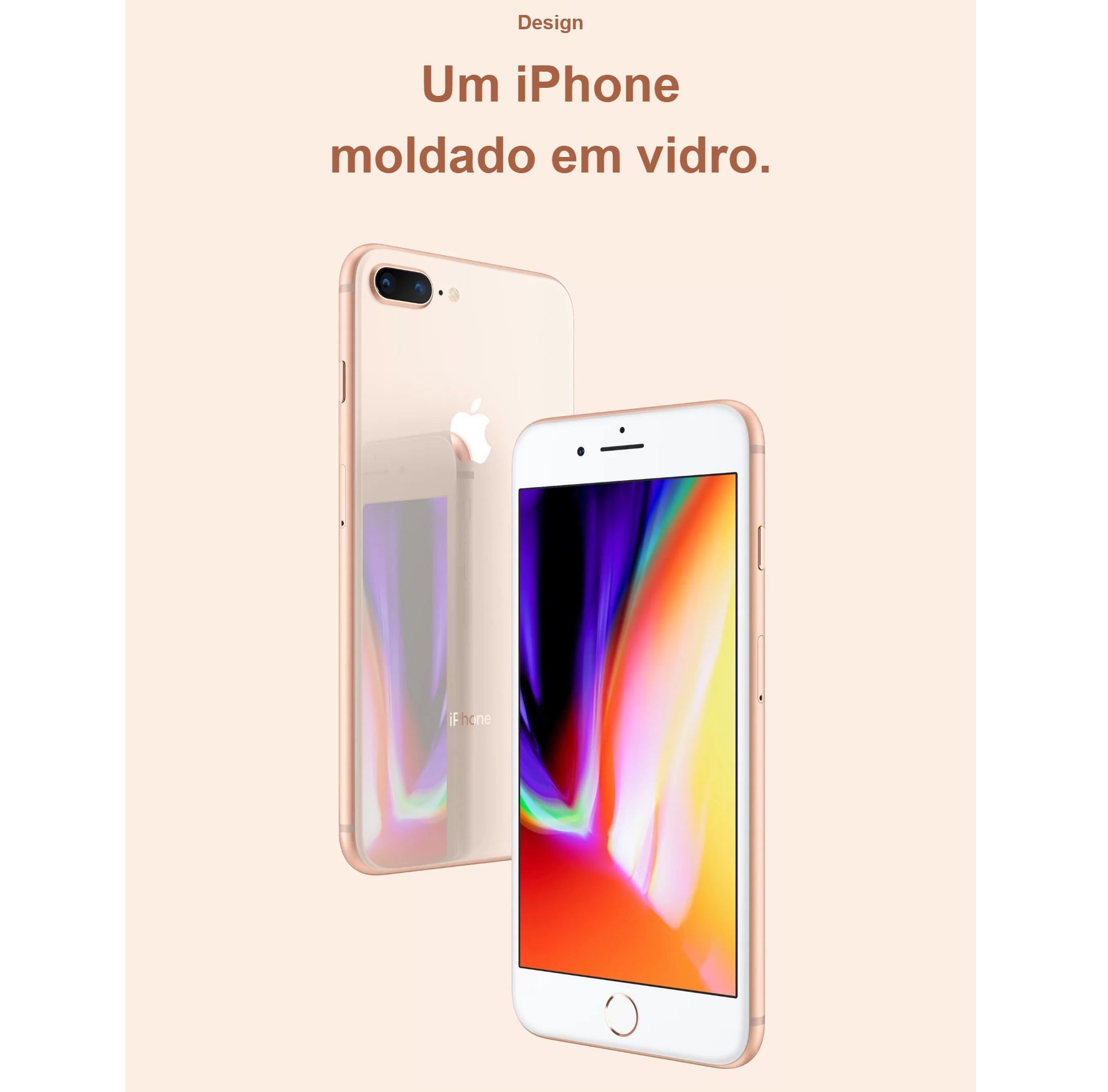iPhone 8 Plus Apple Dourado 64GB Desbloqueado MQ8N2BR/A lojaibyte